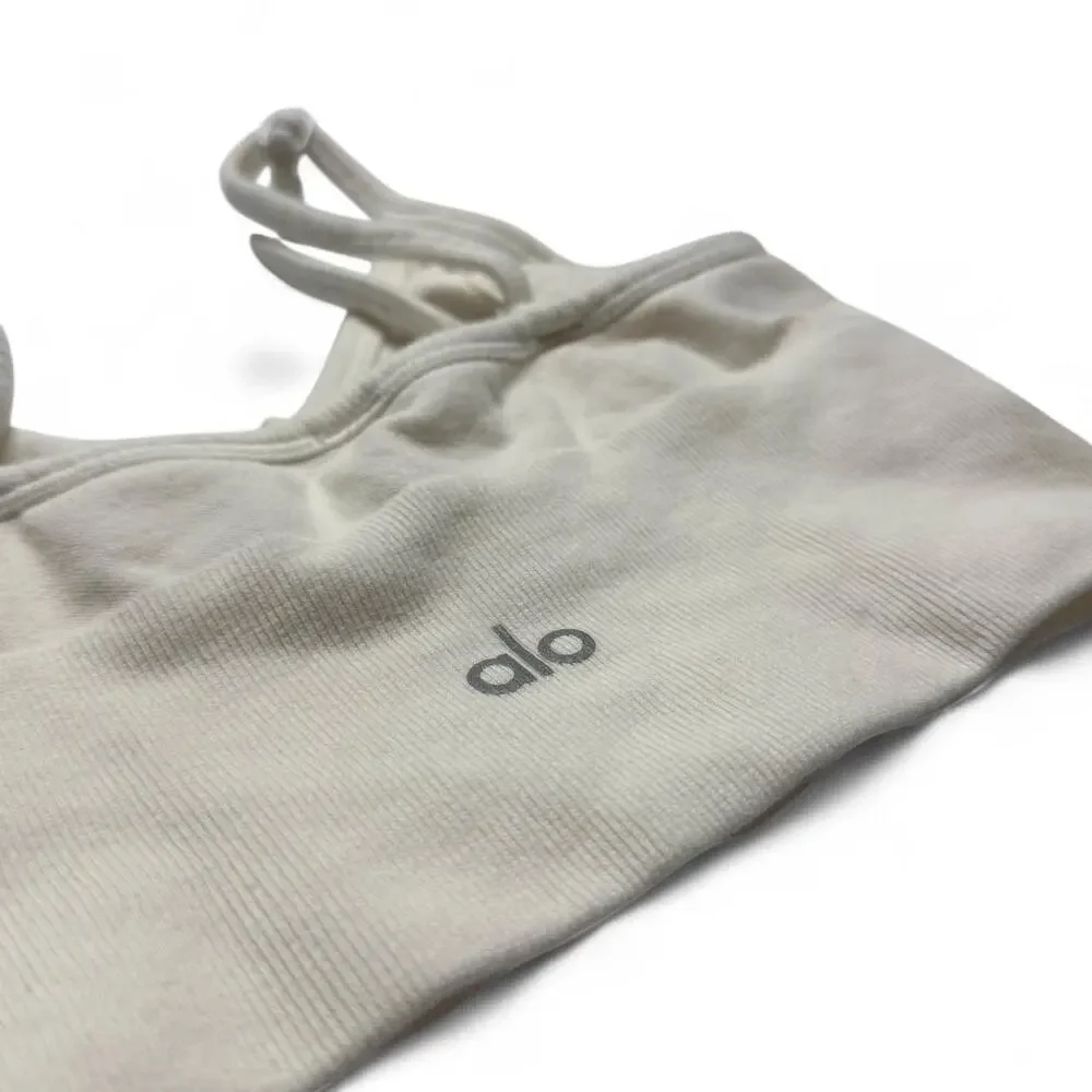 Alo Yoga white sports bra size XS Pilates